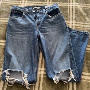 Levi Distressed Blue Women's Jeans